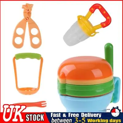 UK 12pcs/Set Baby Food Grinding Bowl Supplement Scissors Spoon Fruit Processor • £10.60