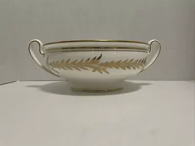 Minton Bone China England Malta H-4901 9.5” Serving Bowl RARE VTG Gold • $39.99