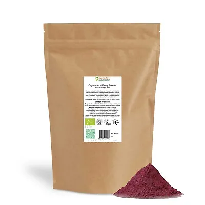 £20.97 • Buy Organic Acai Berry Powder Freez Dried Acai Berries Cert Organic Vegan & Kosher