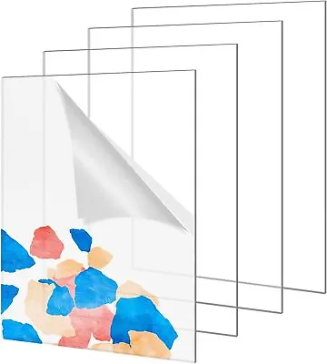 Small Large Cut Sizes Acrylic Sheet Perspex Glass Panel Sheets 3mm 4mm 2mm Sheet • £5.04