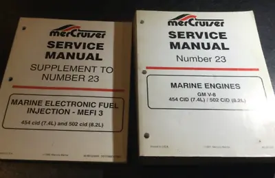 Mercruiser Service Manual #23 GM V8 454 7.4L Cid 502 Cid 8.2L Gen VI & L-29 MEFI • $119.99