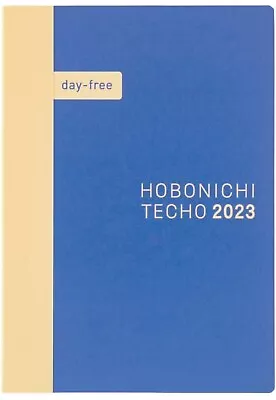 Hobonichi 2023 Notebook Day-Free [A5/Monthly + Notebook/January/Monday] Blue • $8
