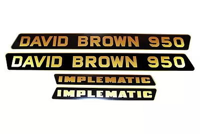 David Brown Decal 950 Implematic Black & Gold (41055) • £29.83