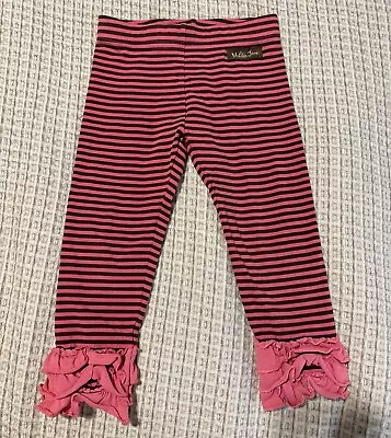 Matilda Jane Friendly Mime Leggings Make Believe Stripe Girls Size 2 • $34.99