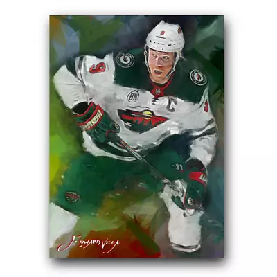 Mikko Koivu Art Card Limited 6/50 Edward Vela Signed (Minnesota Wild) • $5.99