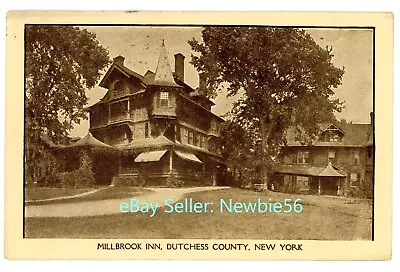 Millbrook NY - MILLBROOK INN HOTEL - Postcard Dutchess County • $10