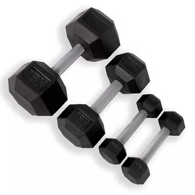 NEW! 20 Pound TRX Hex Rubber Dumbbells - Sold By Each • $19.99