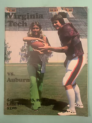 Virginia Tech Hokies Vs Auburn - Football Program - September 23 1978 - Vintage • $33