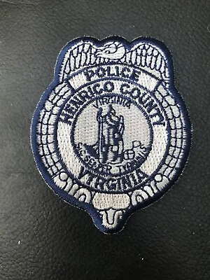 £1.49 • Buy New USA Police Patch Badge Henrico County Silver Blue America American