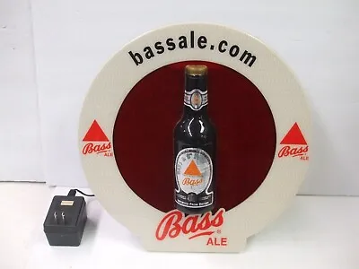 Vintage BASS Ale Illuminated Sound Activated  Plasma Motion Bar Sign - Works • $249.95