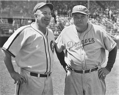 Gabby Hartnett BABE RUTH Chicago Cubs 8x10 Probably GEORGE BRACE 1936 • $7.77