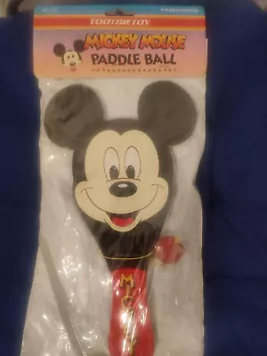 1990'S MICKEY MOUSE WALT DISNEY PADDLE BALL TOOTSIETOY TOY #249 - New In Sealed • £7.95