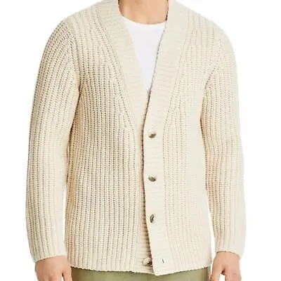 Vince. Men’s Heirloom Cardigan Sweater Cream Medium • $124.99
