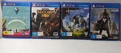 PS4 Game Bundle Horizon DestinyNo Man Sky Infamous Second Son • $29.95