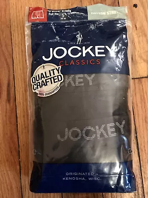 $25 • Buy JOCKEY 3 Full Rise Boxer Briefs S Stay Dry Cotton Stretch Black New Unopened Men