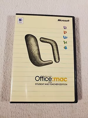 Microsoft Office 2004 Student Edition For Apple Mac OS X Full Version 3 Licenses • $22.95