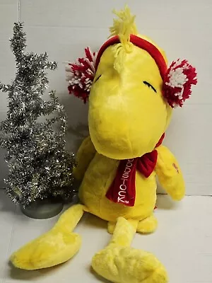 Woodstock Plush With Ear Muffs Musical Plays Peanuts Theme Song 24  Works Great  • $25