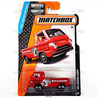66 DODGE A100 #16 Red Firestone - MBX Adventure City - 2015 Matchbox 1:64 CFV90 • $5.37