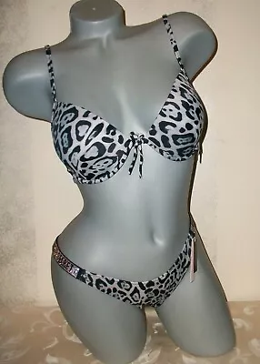 NWT Victoria Secret 36B M Malibu Fabulous Shine Brazilian Swimsuit Bikini  • $53.99