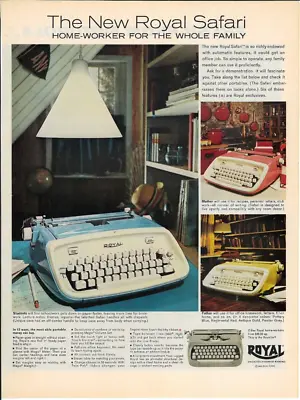 1962 ROYAL Typewriters Business Machines Blue Pink Yellow Vintage Print Ad • $7.95