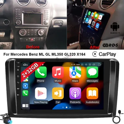 $179.99 • Buy For Mercedes Benz ML GL ML350 GL320 Android 11 Car Radio Stereo GPS Navi Carplay