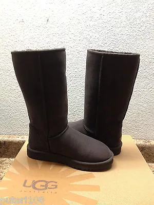 UGG CLASSIC TALL CHOCOLATE SHEARLING LINED Boot US 10 / EU 41 / UK 8.5 • $155