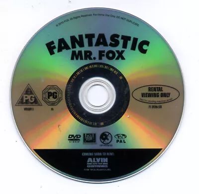 Fantastic Mr Fox ~ Region 2 Dvd • £1.25