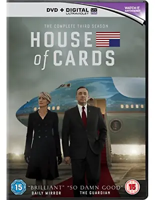 House Of Cards: The Complete Third Season DVD Television (2015) Kevin Spacey • £2.06