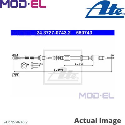 CABLE PARKING BRAKE FOR OPEL CORSA/Hatchback/Van/Caravan/STATION/WAGON/SWING • $60.85
