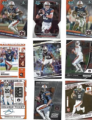 Auburn Tigers 25 Card Lot- Ashford Hunter Bigsby Newton  W/ Dinson Auto • $10