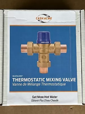 Cash Acme 24502 HG110-D 3/4  Sweat Ends Thermostatic Mixing Valve • $55