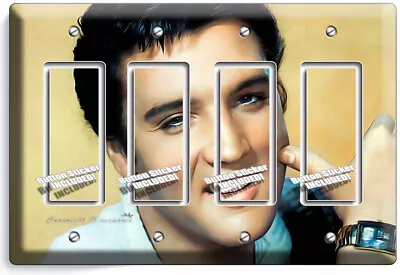 Elvis Presley Charming Handsome Smile Light Switch Outlet Plate Retro Room Decor • $29.99