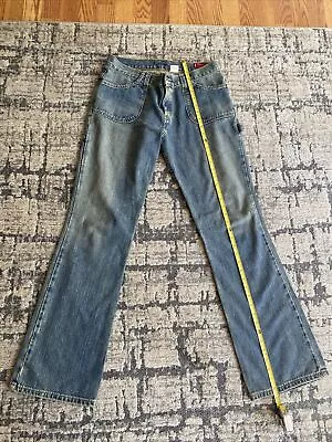 Y2K Levi’s Super Low Boot Cut 11 JR M Carpenter Jeans Baggy Flared Leg Pockets  • $9.99