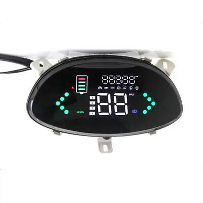 LCD Universal Motorcycle Speedometer Gauge Odometer KM MPH Gear Scooter Odometer • $25.12