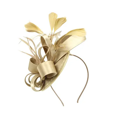 Wedding Fascinator Royal Ascot Race Flower Hair Clip Feathers Small Mini Top Hat • £6.66