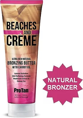 £16.99 • Buy Pro Tan Beaches & Creme Sunbed Tanning Natural Bronzing Lotion With Carrot🥕 Oil