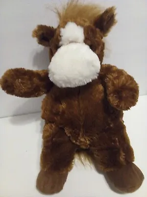 Brown & White Horse Backpack 7  Pocket Plush Stuffed Animal By UniPak Pre-owned  • $15