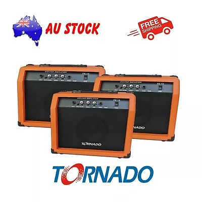 TG-15 Electric Guitar Amplifier Speaker 6.35mm Input 1/4 '' 15W Orange Color • $75