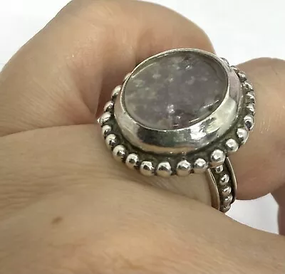 Vintage MH Sterling Silver Labradorite Ring Size 6.75 15.03g • $95