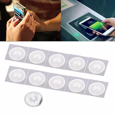 100pcs NFC Mobile Phone Tags Sticker Universal Tag Ntag213 Chip Smart Label • $29.22