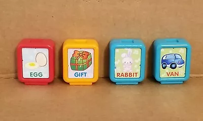 4 VTECH Alphabet Train Replacement Double Sided Picture Blocks  E G R+ V • $10