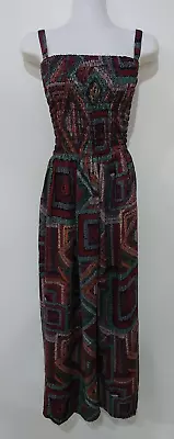 1K111 LADIES SHIRRED SUMMER LONG MAXI DRESS Plus Size  20  22  24  26  NEW TAGS • $45