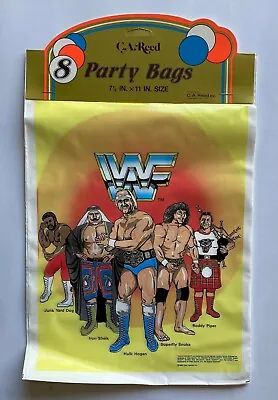£19.61 • Buy Vintage C.A. Reed 1985 WWF Wrestling Party Bags - Unused Store Stock 