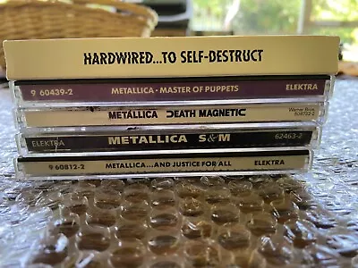 METALLICA 5-CD LOT Hardwired Master Puppets Justice S & M Death Magnetic • $24.99