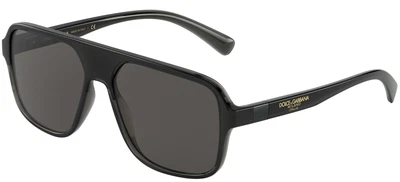 $273.90 • Buy Dolce & Gabbana STEP INJECTION DG 6134 Black/Grey 57/16/145 Men Sunglasses