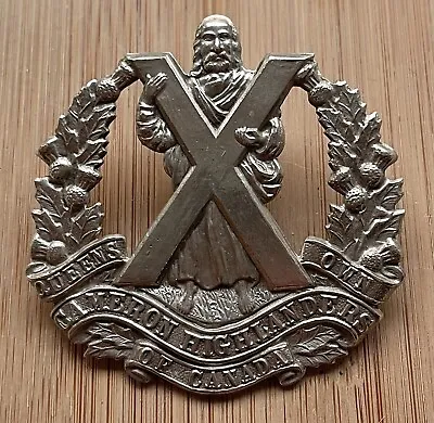 Genuine Canada Cameron Highlanders Of Canada Cap Badge • £16