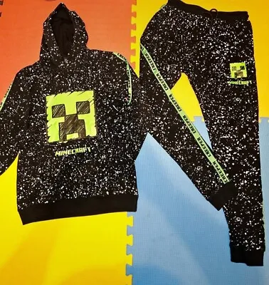 Only Worn Once Inside 13-14year Old Minecraft Hoodie And Joggers Set In... • £12