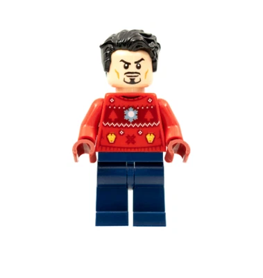 $5.49 • Buy Lego Tony Stark 76196 Christmas Sweater Avengers Super Heroes Minifigure