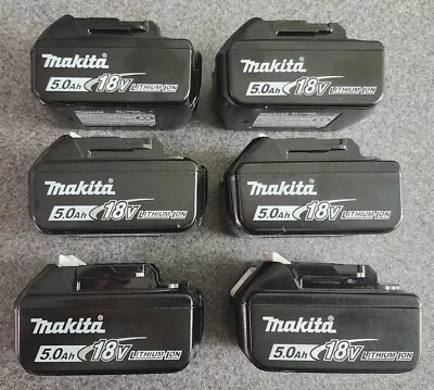 6 Makita BL1850B 5.0Ah 18V Rechargeable Lithium-Ion Batteries • $13.49