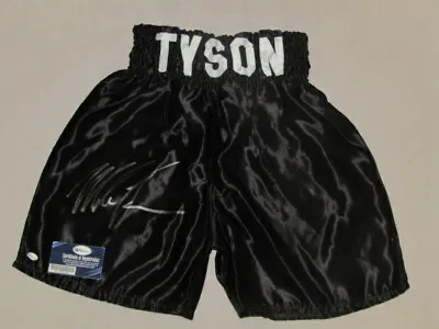 MIKE TYSON Hand Signed TRUNKS  / SHORTS  + Online Authentics COA  BUY GENUINE'  • $433.28